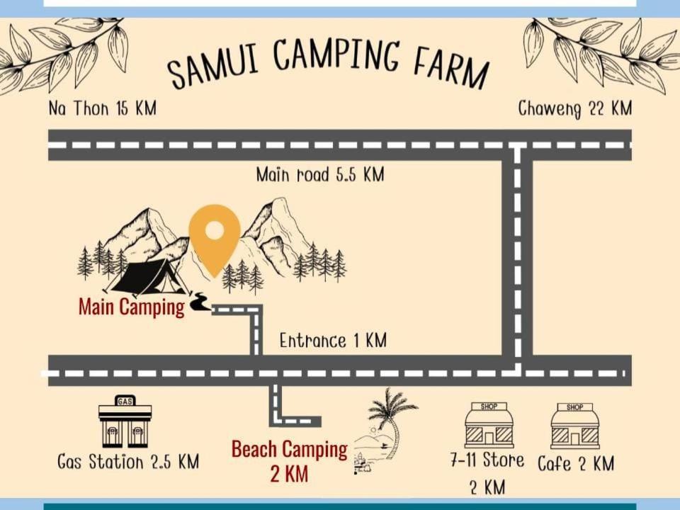 Готель Samui Camping Farm Laem Sor Екстер'єр фото